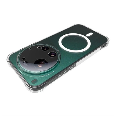 "WANLONFENG" MagSafe cieta silikona (TPU) apvalks - dzidrs (Xiaomi 17 Ultra)