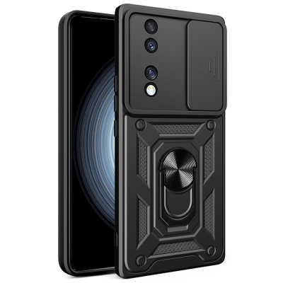 Противоударный чехол „Mozhi“ Kickstand - черный (Honor 70)