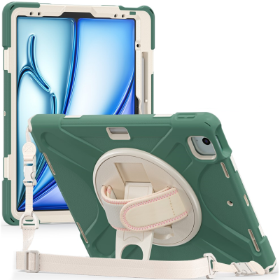 Pastiprinātas aizsardzības apvalks - zaļš (iPad Air 11 2026 / iPad Air 11 2025 / iPad Air 11 2024)