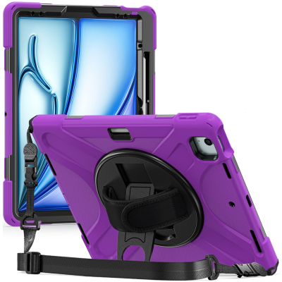 Pastiprinātas aizsardzības apvalks - violets (iPad Air 11 2026 / iPad Air 11 2025 / iPad Air 11 2024)