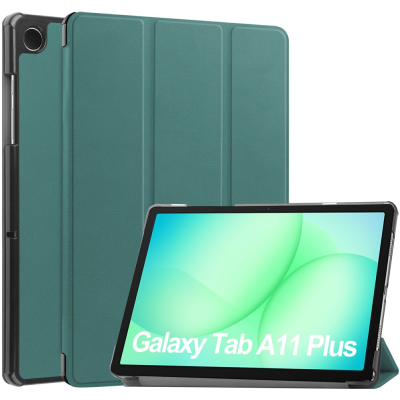 Atvēramais maciņš - tumši zaļa (Galaxy Tab A11+ / A9+)