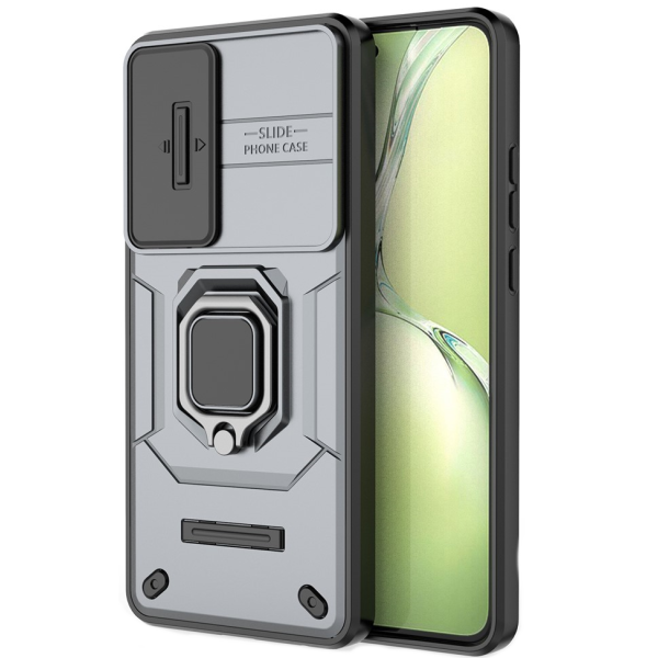 Противоударный чехол „Mozhi“ Kickstand - черный (OnePlus Nord CE4 Lite 5G)
