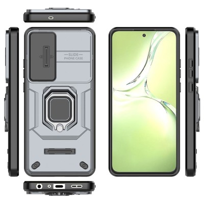 "Mozhi" Kickstand pastiprinātas aizsardzības apvalks - melns (OnePlus Nord CE4 Lite 5G)
