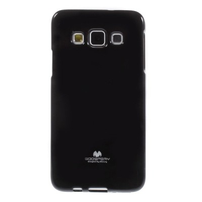 Samsung Galaxy A3 Mercury melns cieta silikona (TPU) apvalks / vacins.lv