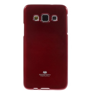 Samsung Galaxy A3 Mercury sarkans cieta silikona (TPU) apvalks / vacins.lv