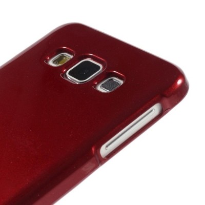 Samsung Galaxy A3 Mercury sarkans cieta silikona (TPU) apvalks / vacins.lv
