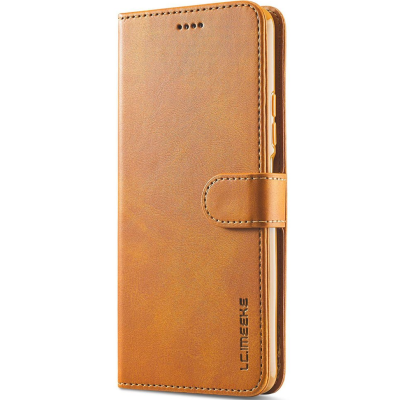 "LC.IMEEKE" atvēramais maciņš - brūns (Redmi 10 5G / Poco M5 4G / M4 5G)