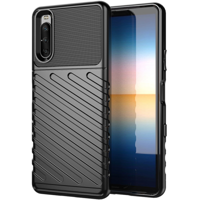"Mofan" Thunder твердый силиконовый (TPU) чехол - чёрный (Xperia 10 III)