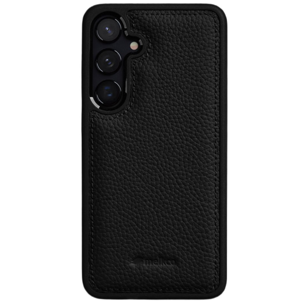 Кожаный чехол „MELKCO“ Leather - чёрный (Galaxy S25+)