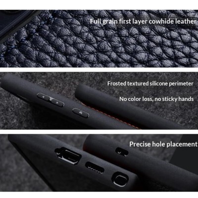 „MELKCO“ Leather ādas apvalks - melns (Galaxy S25+)