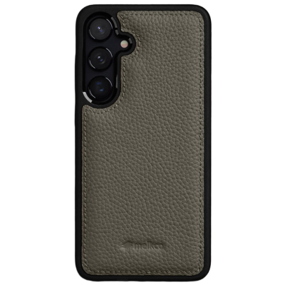 Кожаный чехол „MELKCO“ Leather - серый (Galaxy S25+)