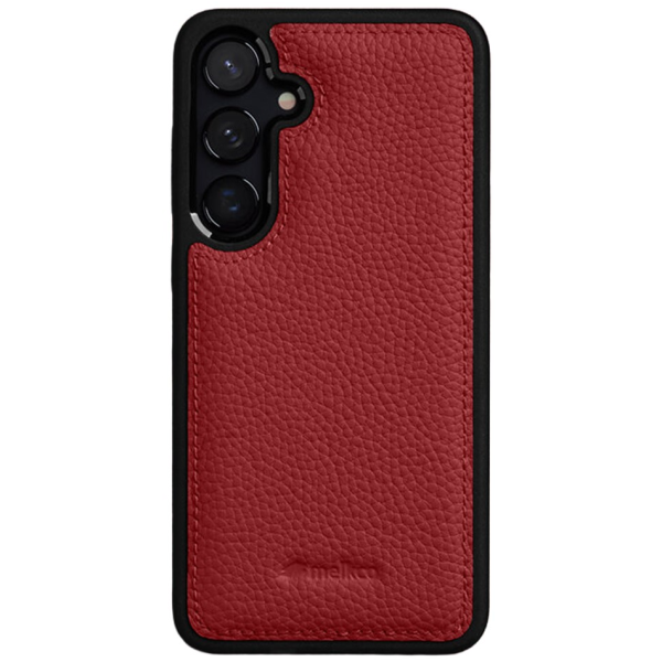 Кожаный чехол „MELKCO“ Leather - красный (Galaxy S25+)