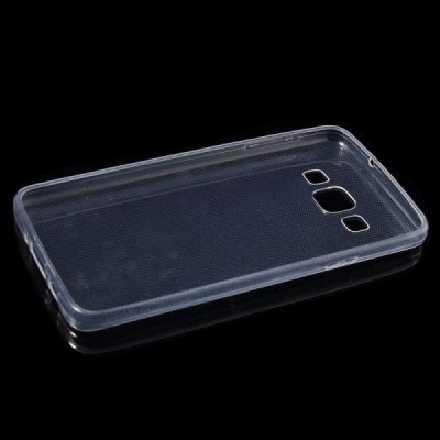 Samsung Galaxy A3 skaidrus (permatomas) kieto silikono TPU ploniausias pasaulyje dėklas / Priedai.lt