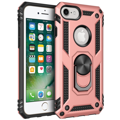 "Kickstand" pastiprinātas aizsardzības apvalks - rozs (iPhone 7 / 8 / SE 2020 / SE 2022)