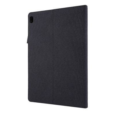 Текстильный чехол-книжка „Fashion“ - чёрный (Lenovo Tab E10)