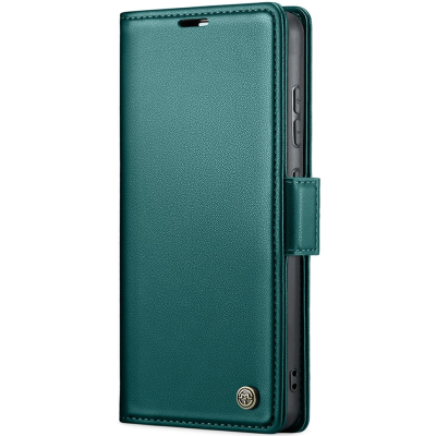 "CaseMe" Leather atvēramais ādas maciņš - zaļš (Galaxy S20 FE)