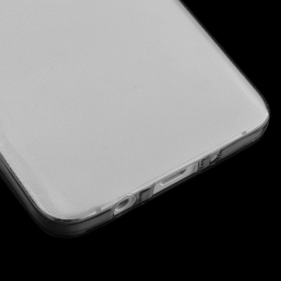Samsung Galaxy A3 skaidrus (permatomas) kieto silikono TPU ploniausias pasaulyje pilkas dėklas / Priedai.lt