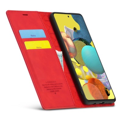 Чехол-книжка „Lc.Imeeke“ - красный (Galaxy A51)
