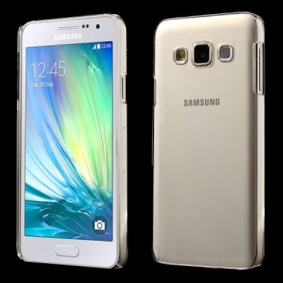 Samsung Galaxy A3 plastmasas dzidrs (caurspīdīgs) apvalks / Vacins.lv