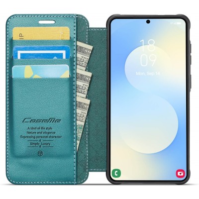 „CaseMe“ MagSafe Leather atlokāms vaciņš - zaļš (Galaxy S26+)