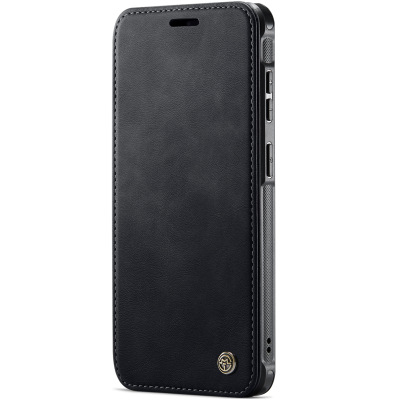„CaseMe“ MagSafe Leather atlokāms vaciņš - melns (Galaxy S26+)
