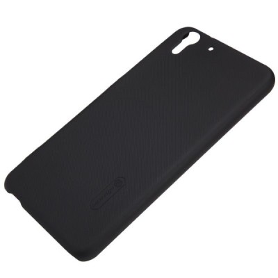 HTC Desire EYE Nillkin Frosted Shield melns plastmasas apvalks + ekrāna aizsargplēve / Vacins.lv