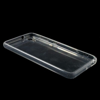 HTC Desire EYE skaidrus (permatomas) kieto silikono TPU ploniausias pasaulyje dėklas / Priedai.lt