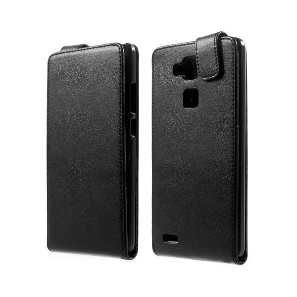 Klasisks atvēramais maciņš - melns (Ascend Mate 7)
