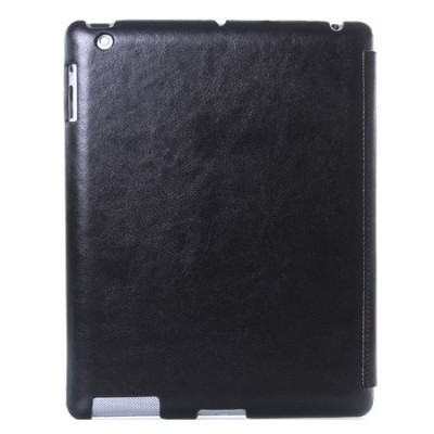 „Kalaideng“ Enland Apple iPad 4 (iPad 3, 2) atvēramais melns maciņš / Vacins.lv