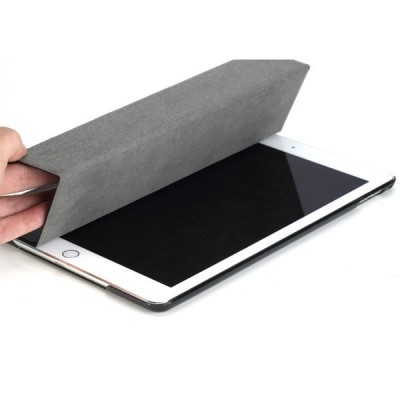 Apple iPad Air 2 plonas atverčiamas „Rock“ Uni juodas odinis dėklas / Priedai.lt