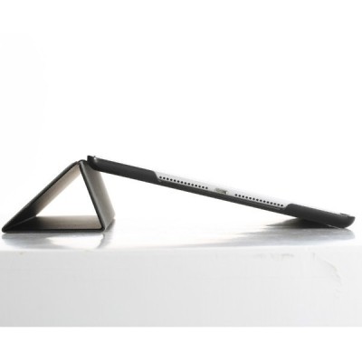 Apple iPad Air 2 plonas atverčiamas „Rock“ Uni juodas odinis dėklas / Priedai.lt