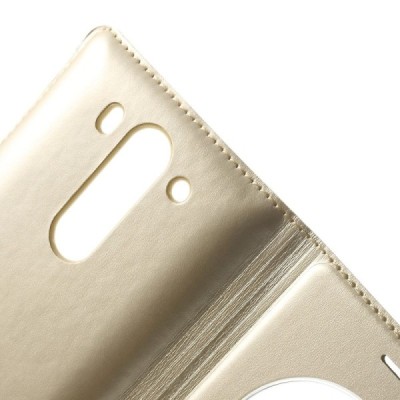 LG G3 S D722 zelta atvēramais „Smart Window“ maciņš / Vacins.lv