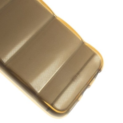 Apple iPhone 6 (6s) reljefa dzidrs (caurspīdīgs) cieta silikona (TPU) oranžs apvalks / Vacins.lv