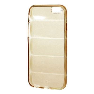 Apple iPhone 6 (6s) reljefa dzidrs (caurspīdīgs) cieta silikona (TPU) oranžs apvalks / Vacins.lv