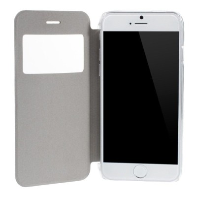 Apple iPhone 6 (6s) balts atvēramais „Smart Window“ maciņš / Vacins.lv