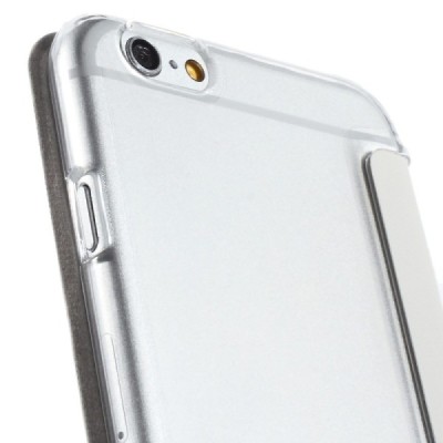 Apple iPhone 6 (6s) balts atvēramais „Smart Window“ maciņš / Vacins.lv