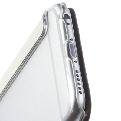 Apple iPhone 6 (6s) balts atvēramais „Smart Window“ maciņš / Vacins.lv
