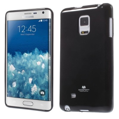 Samsung Galaxy Note Edge juodas Mercury kieto silikono (TPU) dėklas / Priedai.lt
