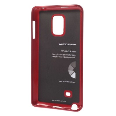 Samsung Galaxy Note Edge Mercury sarkans cieta silikona (TPU) apvalks / vacins.lv