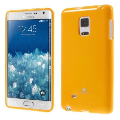 Samsung Galaxy Note Edge geltonas Mercury kieto silikono (TPU) dėklas / Priedai.lt