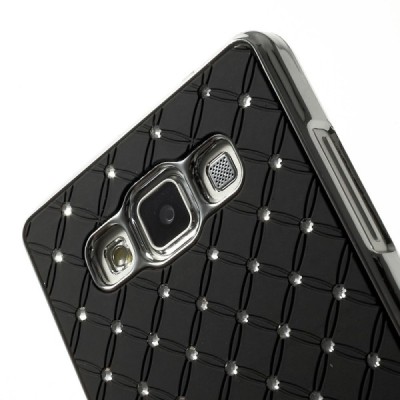 Samsung Galaxy A5 elegants melns apvalks ar spīduļiem / Vacins.lv