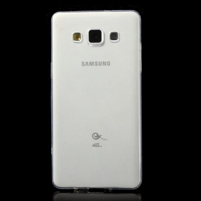 Samsung Galaxy A5 skaidrus (permatomas) kieto silikono TPU ploniausias pasaulyje dėklas / Priedai.lt