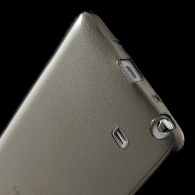 Samsung Galaxy Note Edge skaidrus (permatomas) kieto silikono TPU ploniausias pasaulyje pilkas dėklas / Priedai.lt