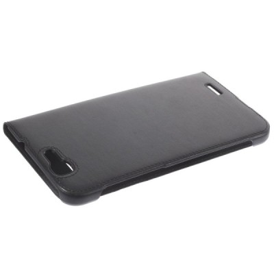 Huawei Ascend G7 melns atvēramais „Smart Window“ ādas maciņš / Vacins.lv