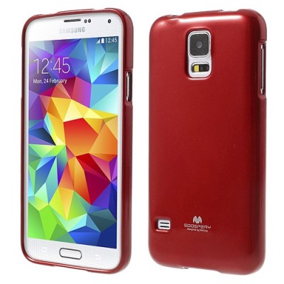 Samsung Galaxy S5 (S5 Neo) raudonas Mercury kieto silikono (TPU) dėklas / Priedai.lt