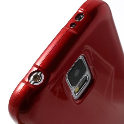 Samsung Galaxy S5 (S5 Neo) Mercury sarkans cieta silikona (TPU) apvalks / vacins.lv