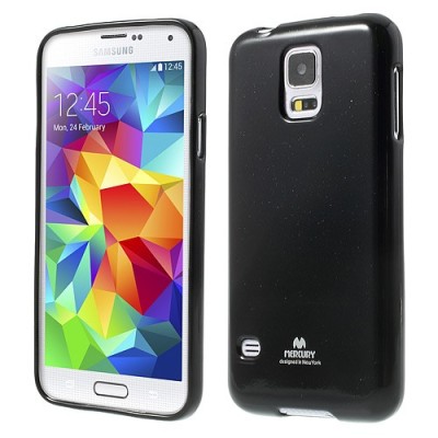 Samsung Galaxy S5 (S5 Neo) Mercury melns cieta silikona (TPU) apvalks / vacins.lv