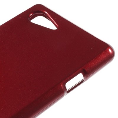 Sony Xperia E3 Mercury sarkans cieta silikona (TPU) apvalks / vacins.lv