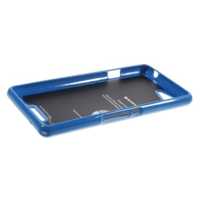 Sony Xperia E3 mėlynas Mercury kieto silikono (TPU) dėklas / Priedai.lt