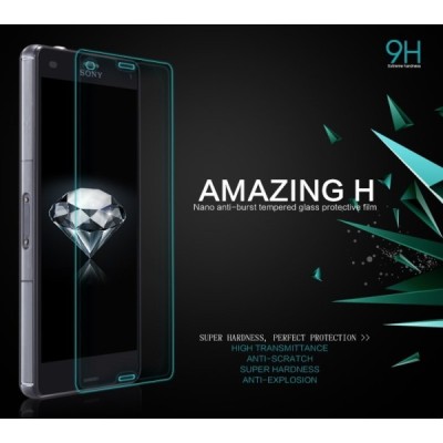 Sony Xperia Z3 Compact Nillkin 9H Tempered Glass ekrāna aizsargstikls / Vacins.lv